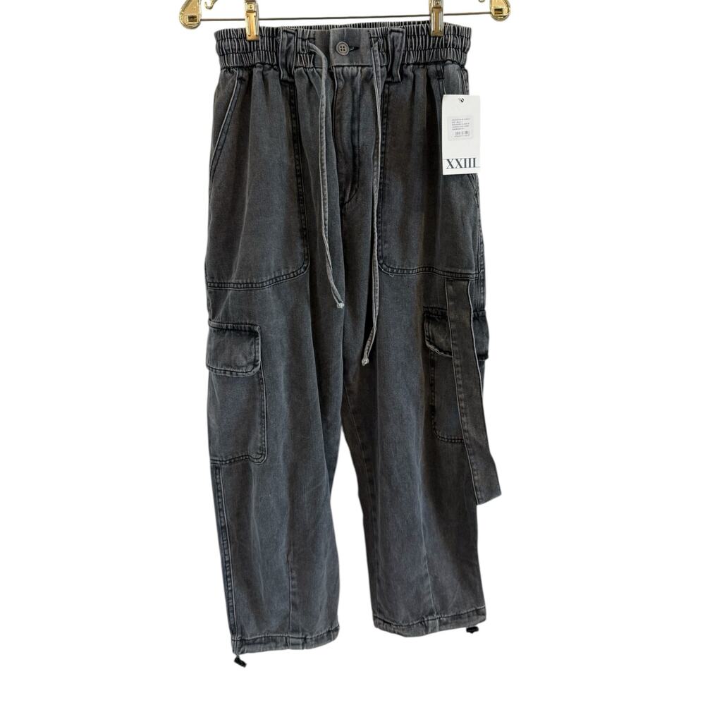 NWT XXIII Twenty Three M Men Streetwear Judson Cargo jeans Barrel Straps Utility